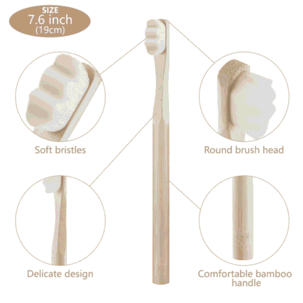 AyushalyaBamboo toothbrush Nano Bristles 1